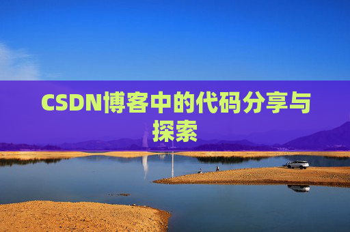 CSDN博客中的代码分享与探索